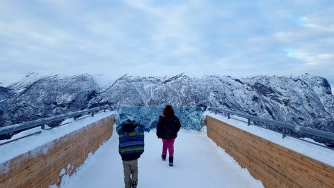 Stegastein Viewpoint, Aurland, Norway.